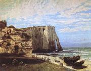 Gustave Courbet The Cliff at Etretat after the Storm (mk09) oil painting
